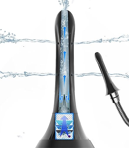 Po Dusche Analdusche für Duschkopf - 7 Löcher Klistier Douche, Analdusche Aufsatz Brause, Reinigungswerkzeuge für den Intimbereich von Männern und Frauen-schwarz