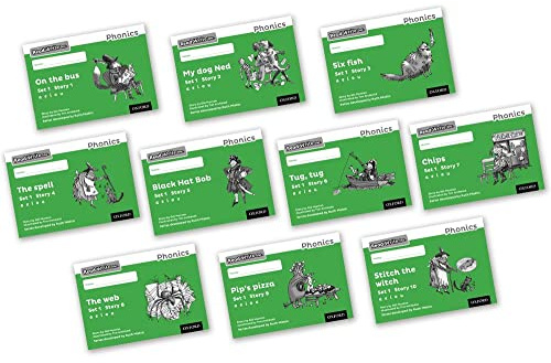 Read Write Inc. Phonics: Black and White Green Set 1 Storybooks Mixed Pack of 10
