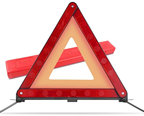 MYSBIKER Warndreieck, Dreieck Pannendreieck Auto Triangle ECE R27 - Kfz Zulassung Österreich & Deutschland für Unfall & Pannen