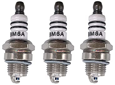 Sallygardens Zündkerze für Fuxtec FX-PS152 Motorsense, Nickel, 3x
