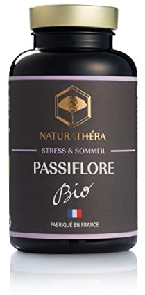 NATURATHÉRA - PASSIFLORE BIO - Complément Alimentaire Anti Stress, Aide au Sommeil - 150 Gélules