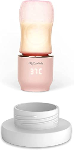 MyBambini's Bottle Warmer Pro™ and Adapter for DrBrown's Wide Neck, Suavinex (Pink)