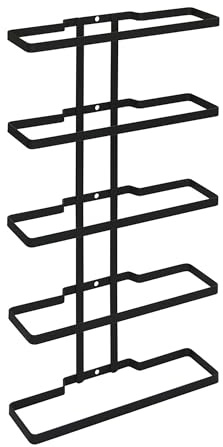 Metaltex 382925000 Wine-Wall Lava Flaschenregal 5er