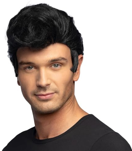 Boland - 85748 - Peluca Danny 50s, peinado de pelo sintetico para disfraces de carnaval, disfraz de rock 'n' roll, carnaval, fiesta tematica