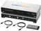 KVM Switch 2 Monitore 2 Computer, 4K@60Hz Dual Monitor KVM Switch HDMI 2 Port Extended Display, Audio-Mikrofon, EDID-Emulatoren, Hotkey-Fernbedienung-Umschalter, mit Eingangskabeln