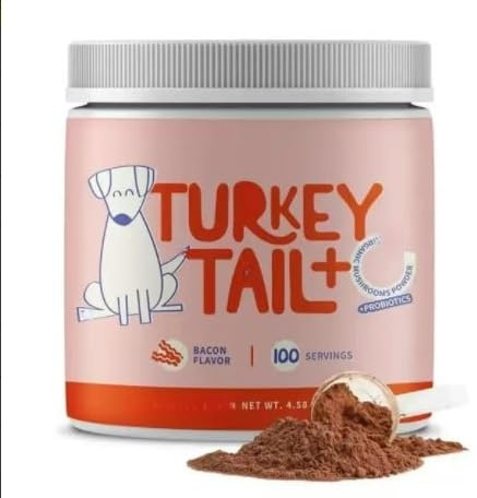 Probiotika für Hunde – Putenschwanzpilzpulver – Behandlung von Lipomen bei Hunden – Zur Behandlung von Knoten und Warzen – Vitamine für Haustiere