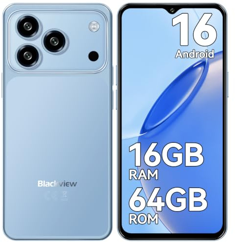 Blackview Wave 7C Telefonos Moviles Libres Android 16, 16GB+64GB, Azul