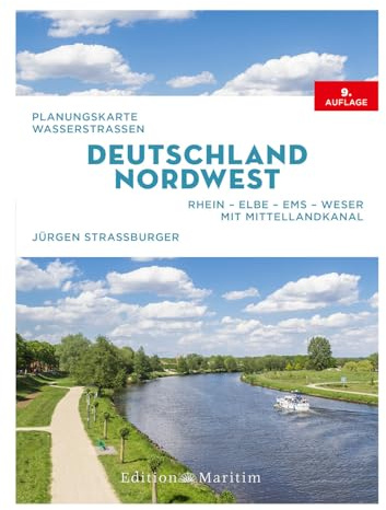 Planungskarte Wasserstraßen Deutschland Nordwest: Rhein–Elbe–Ems–Weser. Mit Mittellandkanal