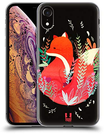 Head Case Designs Renard Animaux des Bois Coque en Gel [Protection de Qualité Militaire] Compatible avec Apple iPhone XR