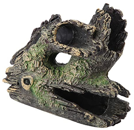 Garosa Aquarium Treibholz Kunstharz Baum Stamm Zucht Spiel Haus Baum Wurzeln Hohl Baum Loch für Aquarium Ornamente (ST-004C)
