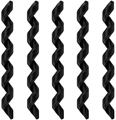100Pcs Spiral Silicone Rubber Bike Frame, Wrap Spiral Bicycle Cable Sleeve Protection Cable Outer Brake Gear Hose Rub -Black
