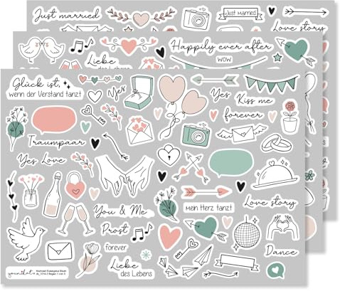 younikat 200 Stück Aufkleber-Set Eukalyptus DIN A4 grün Papier - dv1214 | selbstklebender Verschluss, matte Oberfläche, mit Stickern, konturgeschnitten