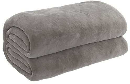 Tidyard Gewichtsdecke mit Bezug, Schwere Decke für tiefen Schlaf, Schwere Bettdecke aus 100% Baumwolle, Heavy Weighted Blanket, Entspannungsdecke Therapiedecke, Grau 152x203 cm 11 kg Stoff
