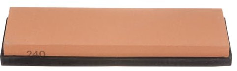 QUARKZMAN 2pz Coltello Affilatore Pietra Set 240 Grana Coltello Affilatore Pietra con Gomma Base Affilatore Pietra per Coltelli Forbici Cucina Affilare Attrezzi Rosso