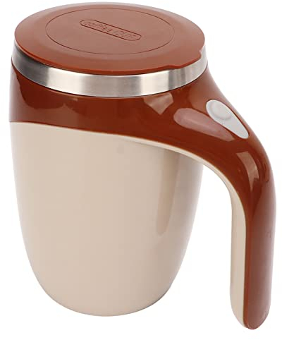LiebeWH Tazza di Agitazione Magnetica Automatica Tazza Automiscelante in Acciaio Inossidabile Bicchiere per Miscelazione caffè Elettrico Capacità 380 Ml per Viaggi in Ufficio a Casa