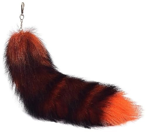Nocyclonic Fuchsschwanz Anhänger fox tail Fuchsschwanz Anhänger etwa 43cmFuchsschwanz-Schlüsselanhänger, Anhänger, Frauen, Schlüsselanhänger, Pompoms, Schlüsselanhänger (J)
