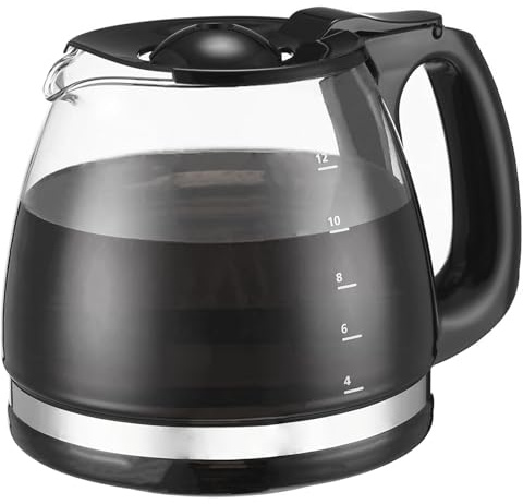 12-Cup Coffee Pot Replacement Carafe Compatible with Black and Decker Coffee Maker Many Models# CM1160B/W, CM1050B/W, CM1060B/W
