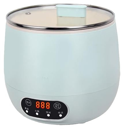 Cuociriso Elettrico Piccolo da 1,6 l per 2, Completamente Automatico con pentola per Riso Antiaderente Rimovibile, vaporiera Portatile da Viaggio Piccola con Funzione di Mantenimento in Caldo