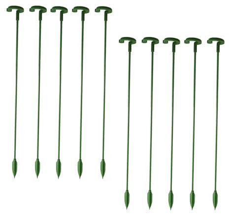 Bastoncini per supporto per piante, 10 bastoncini per orchidee, riutilizzabili, per piante d'appartamento, orchidee, rose, pomodori, serre, balconi, terrazze
