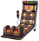 Full Body Massage Mat, Massager Pad with Heating, 9 Massage Modes and 9 Speed Modes, with Detachable Neck Massager Headrest and Multifunctional Leg and Foot Massagers, for Home Office (Dark Brown)