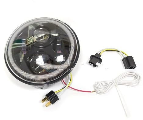Moto Fari Per Kawasaki VN900B8F Per Vulcan 900 1500 1600 1700 2000 Moto E9 E-Mark 7 Pollici HA CONDOTTO Faro Proiettore DRL Alto/Basso Fascio Luce Faretti Fendinebbia