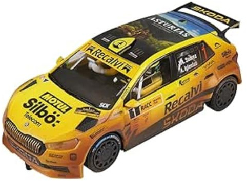 SCALEXTRIC - Rennfahrzeug Advance - Slotauto - Maßstab 1:32 (Skoda Fabia WRC2 - Suárez Mud Effect Rakete)