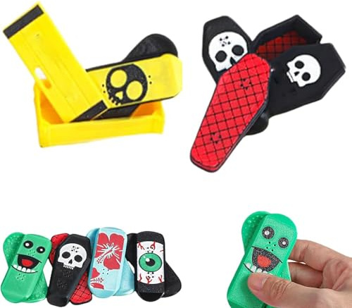 Generisch Magnetisches Mini-Fingerboard – Spaß, Stressabbau & tragbar, 3D-gedrucktes magnetisches Mini-Fingerboard, Pro Fingerboards Hindernisse, Drehen, Drehen, Roll Your Stress Away (A+D)
