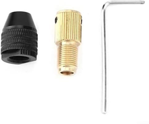 Portabrocas de metal para brocas 0, 3, 3, 4 mm, con agarre seguro y varillas de latón ajustables, compatible con mini taladros y amoladoras eléctricas para diversas tareas (2 mm)