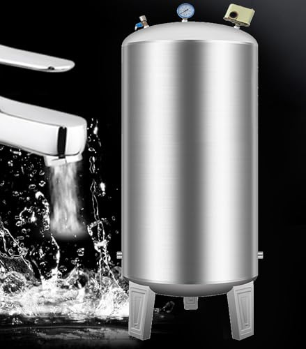 Depósito de presión de acero inoxidable, contenedor de almacenamiento automático de agua a presión para sistemas de agua domésticos
