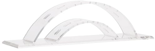 LALADEFIEE Présentoir Support Compact et Élégant Acrylique Transparent pour Pinces à Épiler avec 6 Trous Rangement à Deux Couches pour Salon de Beauté