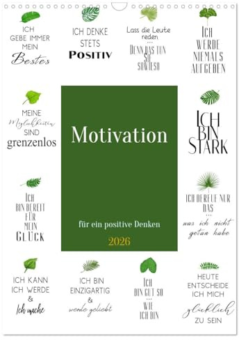 Motivation (Wandkalender 2026 DIN A3 hoch), CALVENDO Monatskalender: Motivation erklärt warum, Menschen ein bestimmtes Verhalten haben. (CALVENDO Gesundheit)