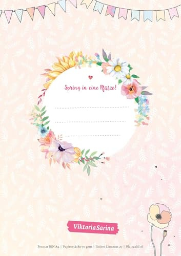Spring in eine Pfütze! 3er-Set Schulhefte, liniert (Lineatur 25): von Viktoria Sarina