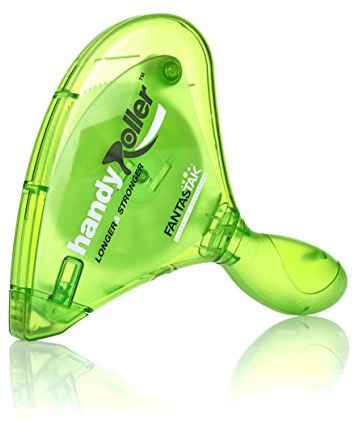 Klebeband-Handabroller nachfüllbar, inkl. doppelseitigem Klebeband permanent, 8,4mm x 75m, leichte Bedienung, ergonomisch geformt