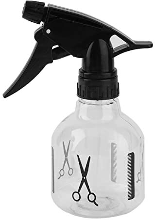 Greatangle 1pcs Botella de Spray de peluquería de plástico Planta Flor pulverizador de Agua 250 ml excelente para Estilista Negro