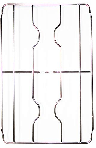 Elba De Longhi Griglia 2 fuochi in filo cromato colore inox 410 x 264 mm. per cucina piano cottura a gas - F0810