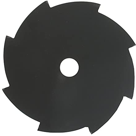 Greenstar - Cuchilla de desbrozadora de acero, 8 dientes, negro, corte de 230 mm, diámetro de 25,4 mm, grosor: 1,8 mm, compatible con madera