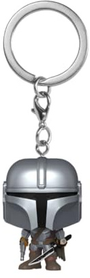 Funko POP! Keychain: Star Wars: The Mandalorian | Offizielles Sci-Fi Merch - Vinyl Sammelfigur als Regal Deko - Geschenkidee zum Geburtstag für Fans und Sammler