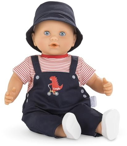 Corolle MGP Eliott 36cm Weichkörperpuppe mit langem Haar, inkl. Bürste, Schlafaugen, kann sitzen, Vanilleduft, 36cm, WB