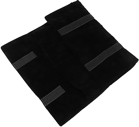 PACKOVE Bolsa Enrollable Para Guardar Joyas Organizador Para Joyas De Viaje Bolso Para Guardar Collares y Pulseras Para Viajes y Hogar Color Negro