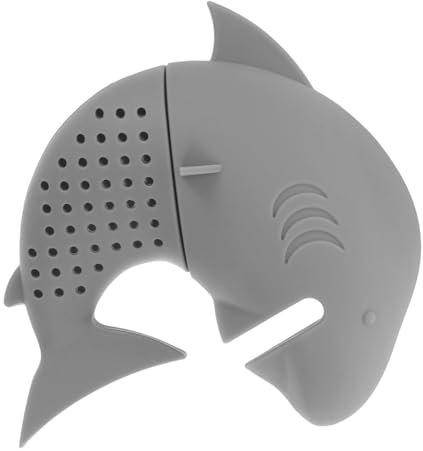 Generisch Hai-Teeabfluss aus Silikon teesiebe tea strainer for loose tea teeset süßes Teesieb Tee-Ei aus Silikon Teesieb mit losen Blättern Tee-Ei-Sieb Karikatur Filter Tee Set Teezubereiter