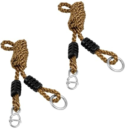 0XBIT Schaukelseile, 2 Stück Verstellbare Seil für Schaukel, 1,8 m Verschleißfestes Seil Schaukel, Belastbar 300 kg, Chnell und Einfach Aufzuhängen, für Hängematte, Camping, Schaukel