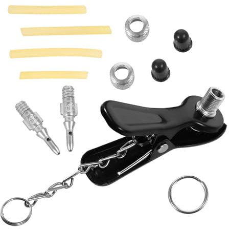 Anneome Fahrradventiladapter Mit Düsenfutter Für Aufblaspumpen Und Ventilzubehör Inklusive Fahrrad-luftfutter Und Reifen-düsenfutter Für Vielseitige Anwendung