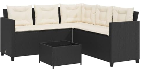 Festnight Gartenlounge Outdoor Klein Rattan Ecklounge Balkon Lounge Balkonmöbel Kleiner Balkon Sofa Gartensofa L Form Ecksofa Garten Lounge Sofa Outdoor Loungemöbel Terrasse Gartenmöbel Set