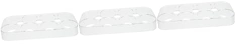HOMSFOU 3pièces Support à Réfrigérateur Récipient De Stockage Pour Boîte De Conservation Pratique Et Sécurisée Organisateur De Frigo Pour Œufs Matériau De Qualité