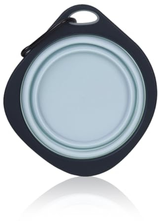 WeddHuis 1 PCS Cuenco plegable portátil de para perro cuenco de viaje de silicona para mascotas (350 ml)(Versión sencilla y ligera)