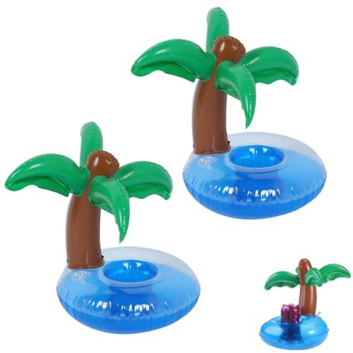 SGERUFZ 2 soportes inflables para botellas, soporte para bebidas para piscina, piscina inflable, soporte para bebidas, soporte para bebidas hinchable, para niños, familia, piscina, fiesta