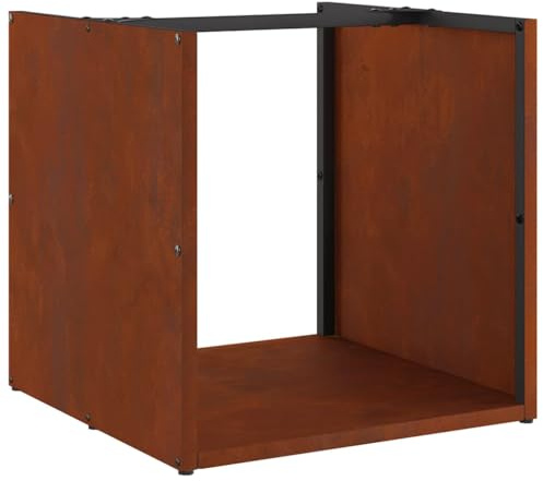 vidaXL Brennholzregal 40x40x40 cm Wetterfester Stahl