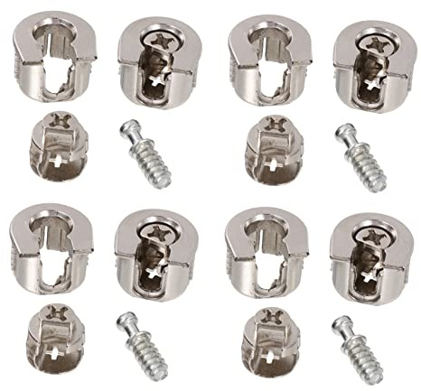 NAMOARLY 10piezas Conectores Para Muebles Fijaciones De Tornillo Para Armarios Conectores Excéntricos Para Muebles Para Montaje De Estanterías