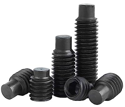 10 stücke M6 M8 12,9 Grade Stahl Schwarz Innensechskant Stellschraube Grub Konvexen Headless Bolt(35mm,M6)