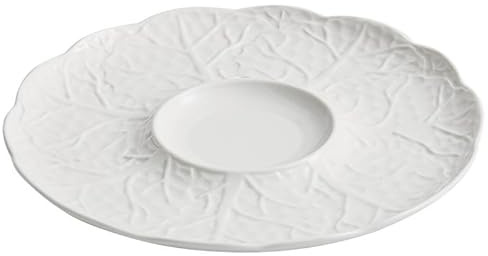Assiettes Service de Table Assiette À Dîner En Céramique Gaufrée De Cuisine Occidentale Blanche Plate Plat Ménage Vaisselle D'hôtel Assiettes Salade
